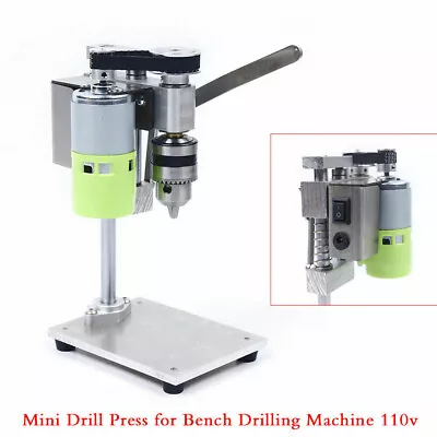 Mini Drill Press Bench Top 2 Speed Precision Wood Metal Drilling Milling Machine • $51.30