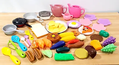 $19.99 • Buy Kids Pretend Kitchen Food Dishes Pots Pans Utensils 59 Pc Lot Play & Learn Toys
