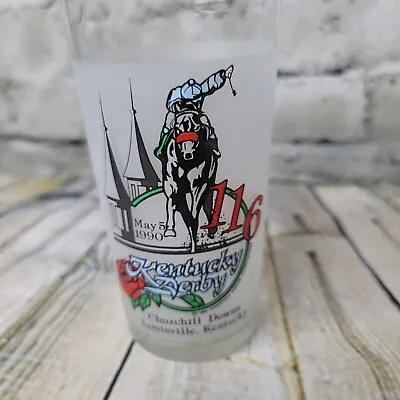 Kentucky Derby Mint Julep Glass Churchill Downs 116th Vintage 1990 • $10