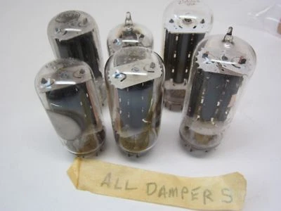 $17.99 • Buy Vacuum Tube Vintage Lot 6 Dampers 6GF7, 25CG3, 6AY3B,