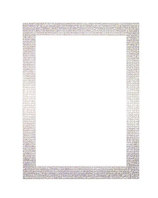 £21.98 • Buy Flat Bright Mirror Effect Mosaic Picture Photo Poster Frame A4 , A3 Pearl White 