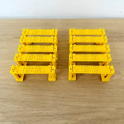 TOMY X10  Trackmaster Double Yellow Bridge Support Track Risers Thomas & Friends • $44.95