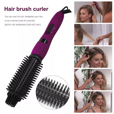 1 Inch Anti Perm Electric Hair Curler Brush Ceramic Styling Dryer Comb Curl Tool • $34.66