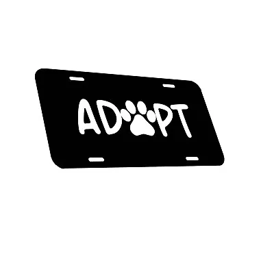 Adopt Front License Plate Frame Shelter Pet Animal Cat Dog Car Truck SUV • $13.99