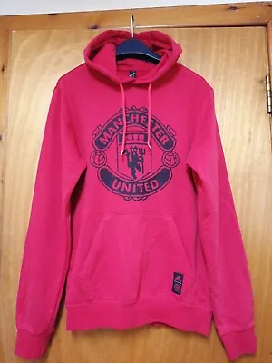 Adidas Manchester United Hoodie XS Men's 36 Chest Red Devil's • £8.99