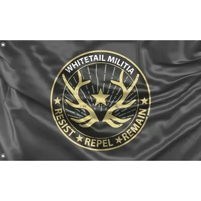 Whitetail Militia Flag Design 3x5 Ft / 90x150 Cm Size EU Made • $29.95