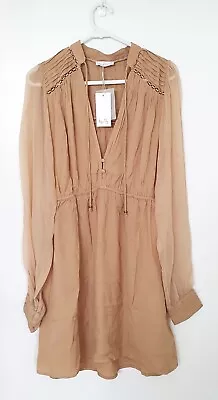 $57.95 • Buy TIGERLILY Women's NEW Gardenia Nima Long Sleeve Dress Boho Size AU 8 RRP $249