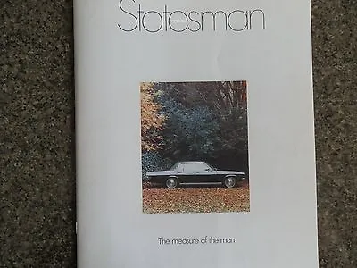 Holden  Hq Statesman Brochure Incl ''rare'' Colour Chart • $50