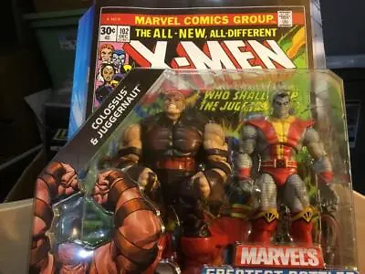 Marvels Greatest Battles Comic Packs  Colossus And Juggernaut Action Figure New • $65