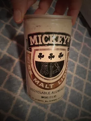 Mickey's Fine Malt Liquor 12 Oz Aluminum Beer Can G. Heileman Brewing Co • $8