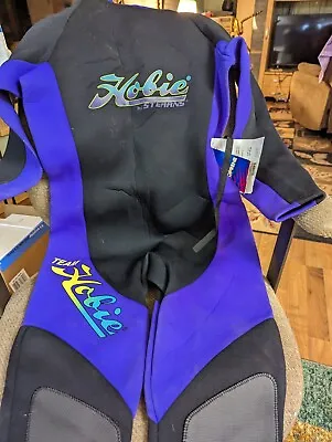 Vintage Stearns Team Hobie Full Body Wet Suit Sz Large Black Purple • $50