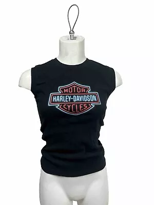 Harley Davidson Womens Tank Top Sleeveless Color Black Size M • $11.89