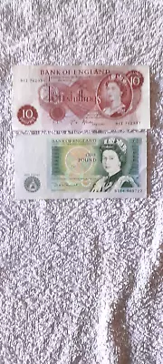 £1 Banknotes DHF Somerset And 10 Shilling Banknote JS Fforde • £10.50