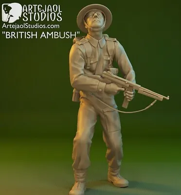 British Ww2 120mm Soldiers 1/16th Resin Printed • £15