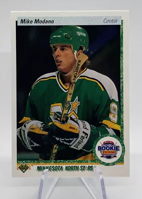 Mike Modano 1990-91 Upper Deck All Rookie Team #346 RC Minnesota North Stars 🏒 • $1