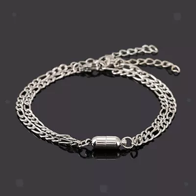 £3.59 • Buy 1Pair Lovers Bracelets Men Women Simple Magnet Couple Bracelet Jewelry Gift