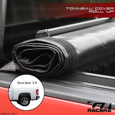 For 07-14 Silverado/Sierra 5.8 Bed Lo Pro Roll Up Lock Tonneau Cover W/Velcro V2 • $175