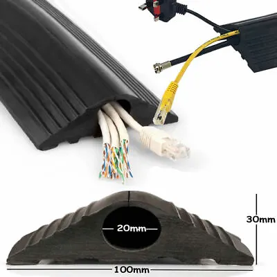 £8.50 • Buy Floor Cable Protector Cover  | Wire Trip Hazzard | Rubber Heavy Duty Trunking