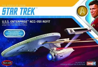 £49.95 • Buy Polar Lights POL974 - 1/1000 U.S.S. Enterprise Refit Wrath Of Khan Edition (2020