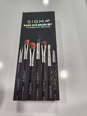 NEW Sigma Beauty Basic Eyes Brush Set 7pcs Womens Makeup • $50