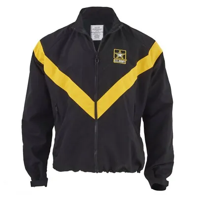 USGI Unisex Black & Gold Army Physical Fitness Uniform APFU Jacket All Sizes • $17.99