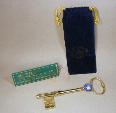 $20 • Buy Virginia Metalcrafters Brass Key W/ Seal Of City Of Alexandria VA