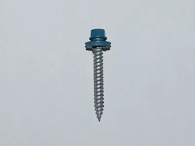 METAL ROOFING SCREWS Bag Of 250 Caribbean Blue 1-1/2  Pole Barn Siding Roof • $20.99