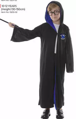 Harry Potter Hogwarts School Ravenclaw Blue Robe Cloak Boys Girls Costume • $28.99