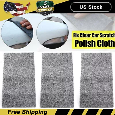 Nano Sparkle Cloth For Car Scratches 1pcs Nano Magic Cloth Scratch Remover 3 PC! • $5.69