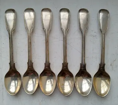 A SUPERB Set Of VICTORIAN 1845 Heavy Gauge SILVER TEASPOONS By CHAWNER & CO • £130