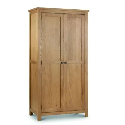 2 Door Wardrobe Marlborough Oak Wood Traditional Bedroom Storage • £549.99