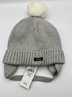 Baby Gap Sherpa Lined Winter Cap/Hat Grey 6-12 Months NEW • $7.50