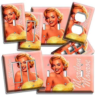 Marilyn Monroe Smile Golden Dress Light Switch Wall Plate Outlet Room Art Decor • $26.99