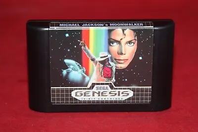 Michael Jackson's Moonwalker (Sega Genesis 1990) Authentic Game Cartridge • $75