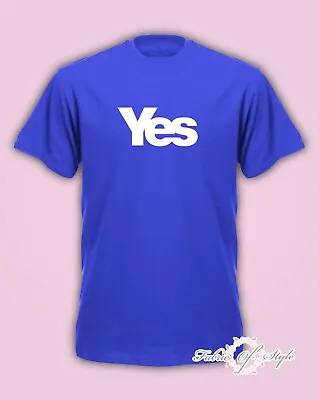  Yes  Scotland Referendum Scottish Brexit Nicola  Mens T-Shirt Royal • £11.95