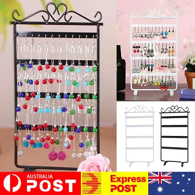 48 Holes Earring Necklace Jewelry Display Show Rack Metal Stand Holder Organizer • $13.52