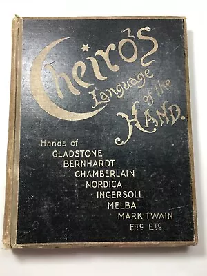 Cheiro's Language Of The Hand Pub: Nichols & Rand McNally 1901 12th Edition • £65