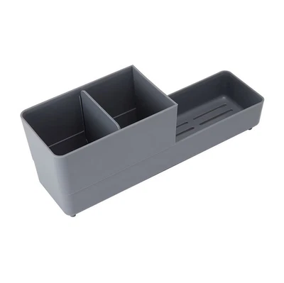 $19.90 • Buy Narrow Cutlery Holder & Scourer Caddy Slimline Storage Dryer Sink Sponge Drainer