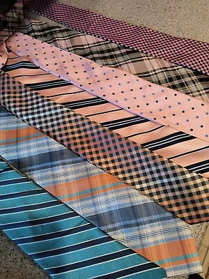 Lot Of 7 Men's Ties Nautica Chaps Tommy Hilfiger Van Heusen  • $19.90