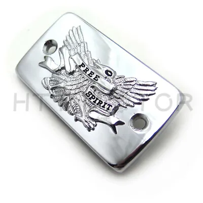 Chrome Brake Fluid Reservoir Cap Cover Eagle For Suzuki 05-06 Boulevard C90 • $12.28