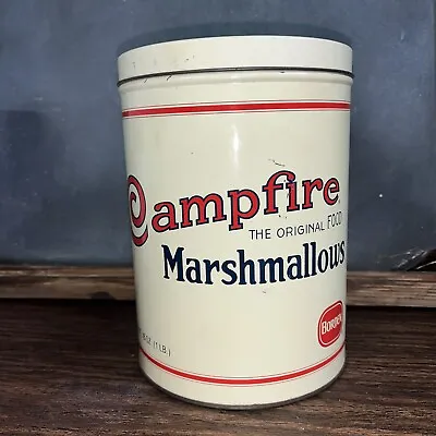 Vintage Borden CAMPFIRE Marshmallows TIN 1920's Replica • $29.99