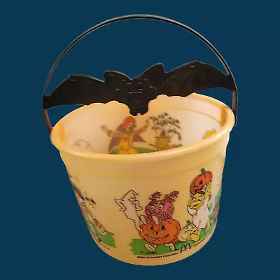 McDonalds Halloween Happy Meal Bucket Pail Bat Handle 2001 Trick R Treat  • $16.95