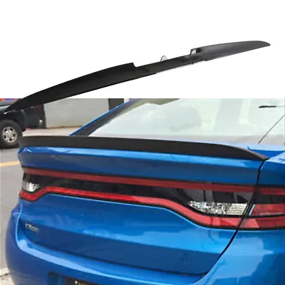 Gloss Black Rear Trunk Lip Spoiler Wing Lip Tail Wing Sticker For Dodge Dart SXT • $61.99