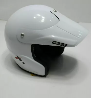 IMPACT Helmet Rally X Gloss White SA2010 Open Face Visor Ultra Light Small NEW  • $89.99