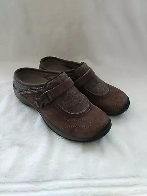 Merrell Women's Encore Side J66626 Leather Slip On Brown Mules Shoes Size US 7.5 • $24.95