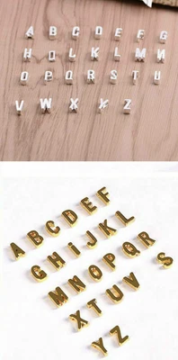 £1.99 • Buy Silver Gold Colour Initial 26 Letters Chain Necklace Women Pendant TOP HOLE