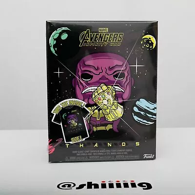 Funko Pop! Avengers Infinity War Thanos In Space Metallic Pop & Tee L (Large) • £23.14