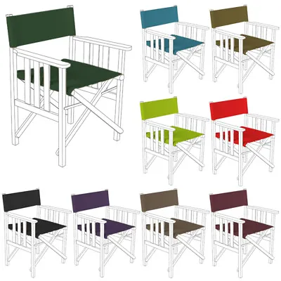 Directors Chair Replacement Canvas Covers Garden Outdoor Furniture Seat Pad • £9.97