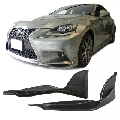 [SASA] Fit For 14-16 Lexus IS250 IS350 F-Sport 4dr PU Front Bumper Lip Splitter • $101.22