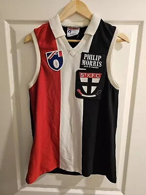 Vintage St Kilda Afl Jersey Guernsey Jumper Retro Mens Size L • $130